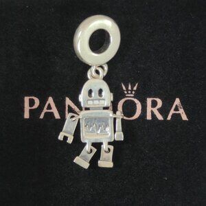 Pandora 2022 Bestie Bot Robot Dangle Charm Bracelet Pendant S925 Silver with box